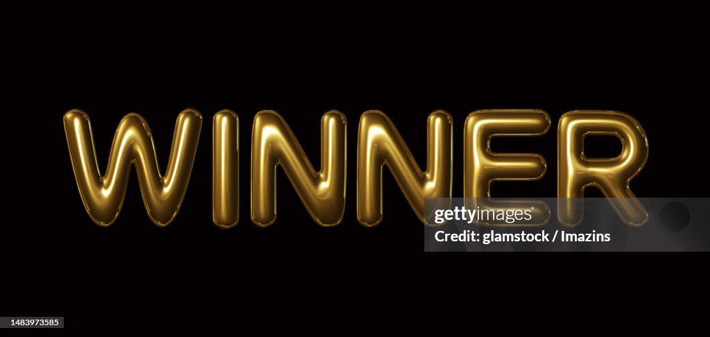 Winner Letters Letter Letter Alphabet Capital Letter Word Winner Winner Gold Letter 3d ...
