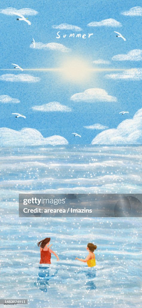 Season, summer, sea, travel, swimming, beach, scenery