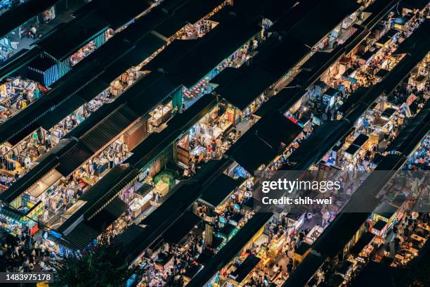 night market in taiwan - taipei bildbanksfoton och bilder