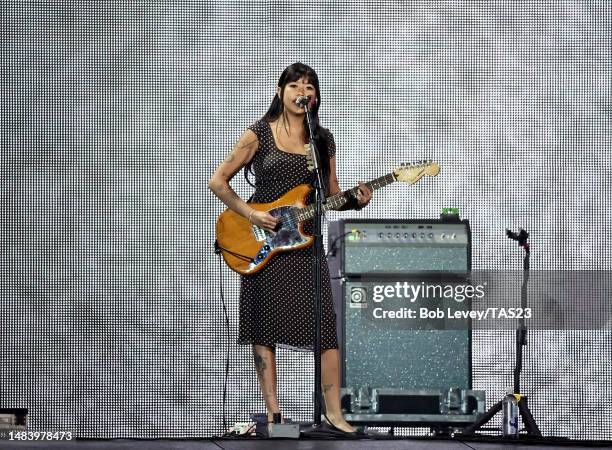 Beabadoobee performs onstage during the Taylor Swift | The Eras Tour at NRG Stadium on April 21, 2023 in Houston, Texas.