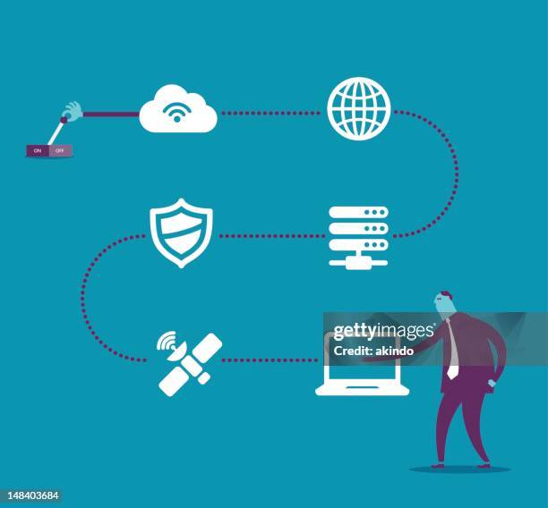 remote control - computer screen data stock illustrations