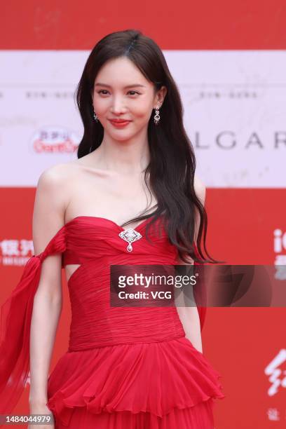 Actress Jin Chen arrives at opening ceremony red carpet for the 2023 Beijing International Film Festival at Yanqi Lake International Convention and...