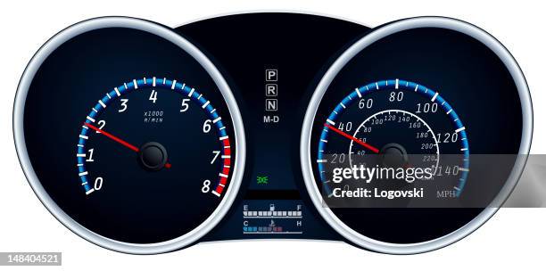speedometer for car - measuring stick stock illustrations