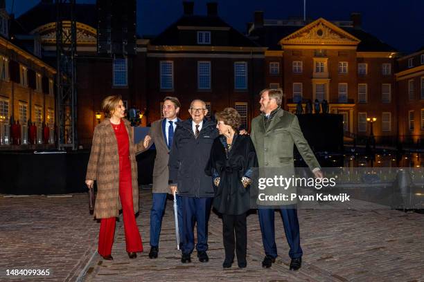 Princess Marilene of The Netherlands, Prince Maurits of The Netherlands, Pieter van Vollenhoven, Princess Margriet of The Netherlands and King...