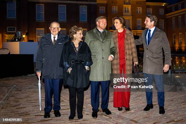 Pieter van Vollenhoven, Princess Margriet of The Netherlands, King Willem-Alexander of The Netherlands, Princess Marilene of The Netherlands and...