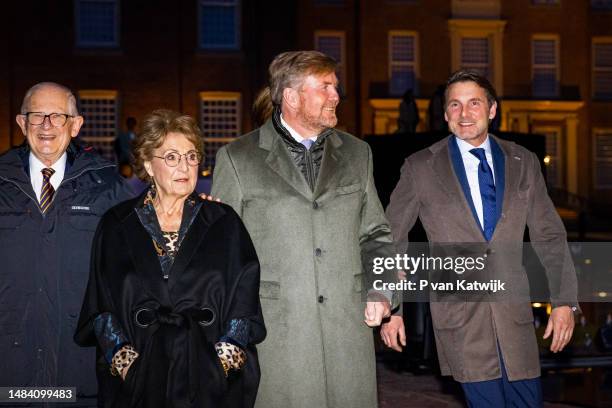 Pieter van Vollenhoven, Princess Margriet of The Netherlands, King Willem-Alexander of The Netherlands, Princess Marilene of The Netherlands and...