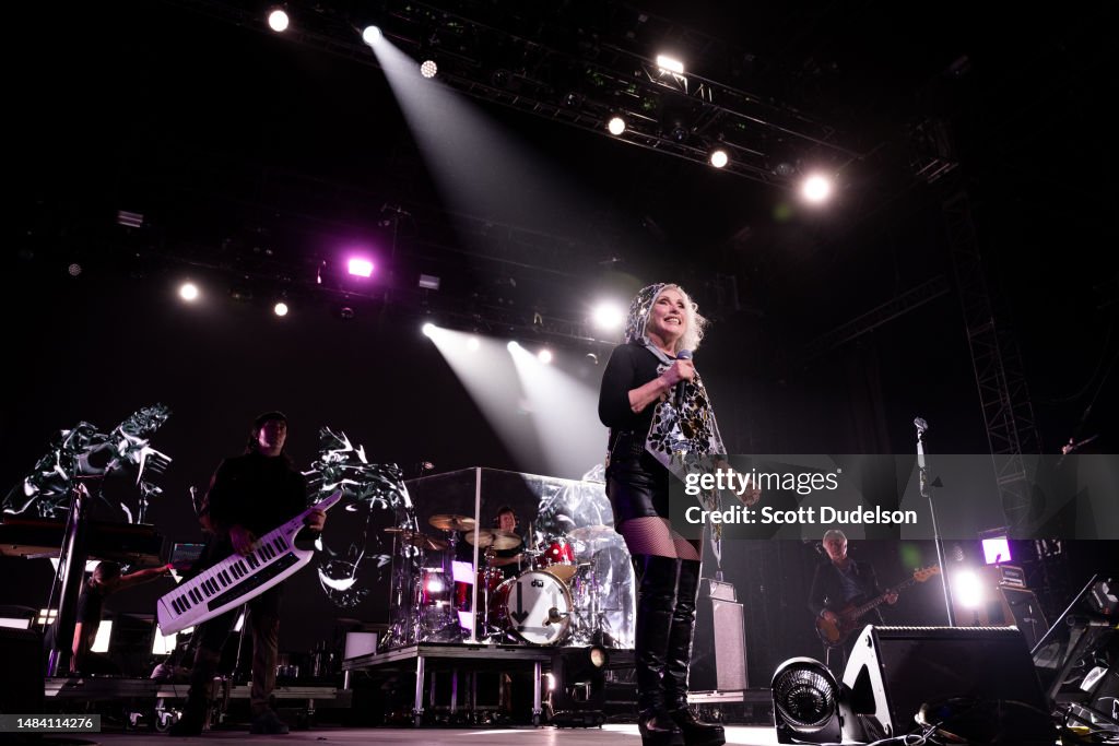 Rock and Roll Hall of Fame singer Debbie Harry of Blondie performs