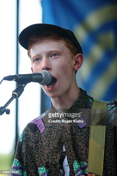 Archy Marshall of King Krule performs onstage during the 2012 Pitchfork Music Festival in Union Park on July 15, 2012 in Chicago, Illinois.