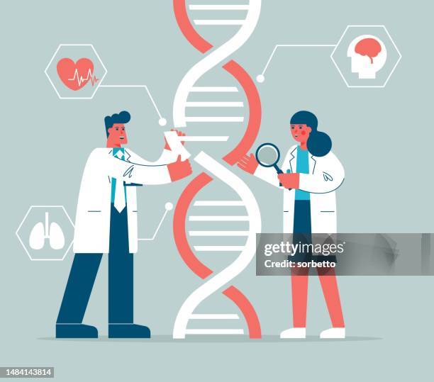 genetic engineering - editor stock illustrations