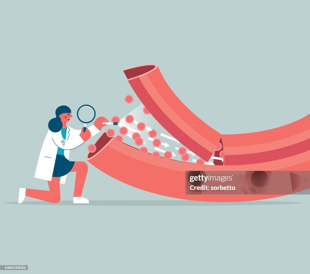 Magnifying Glass - blood vessel