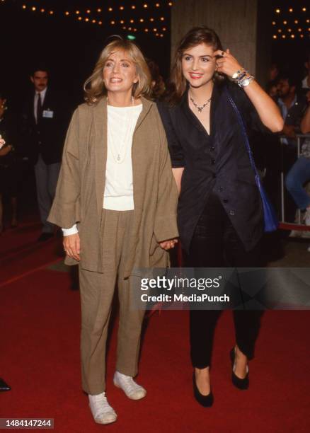 Penny Marshall and daughter Tracy Reiner October 1986 Credit: