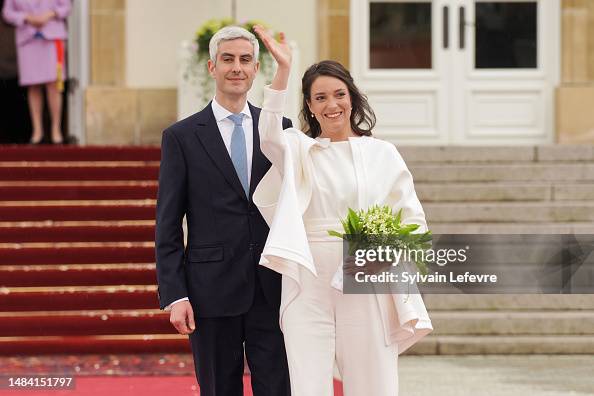 Civil Wedding Of Her Royal Highness Alexandra of Luxembourg & Nicolas Bagory At Luxembourg City Hall
