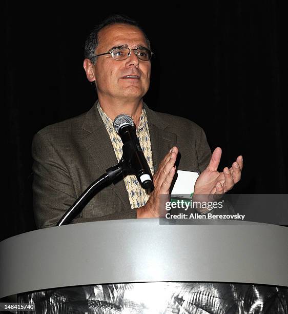 President of ANA Bob Liodice speaks at the 2012 ANA Digital and Social Media Conference sponsored by VEVO on July 15, 2012 in Laguna Niguel,...