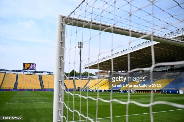 Ennio Tardini stadium before the Serie B match between Parma Calcio and Cagliari on April 22, 2023 in Parma, Italy.