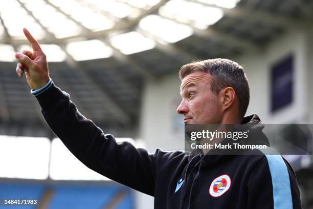 Interim team manager of Reading Noel Hunt in action during the Sky Bet Championship between Coventry City and Reading at The Coventry Building...