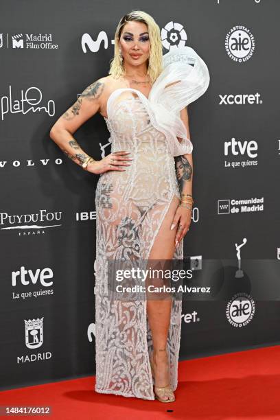 Daniela Santiago attends the Platino Awards for Ibero-American Cinema 2023 at Palacio Municipal de Congresos-IFEMA Madrid on April 22, 2023 in...