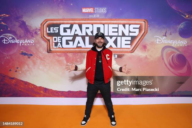 Michaël Youn attends the European Gala Event of Marvel Studios’ “Guardians of the Galaxy. Vol 3” at Marvel Avengers Campus in Disneyland Paris on...