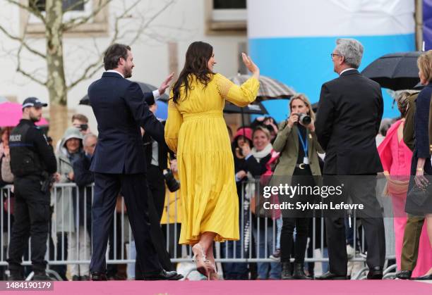 Princess Claire of Luxembourg, Prince Felix of Luxembourg attend the Civil Wedding Of Her Royal Highness Alexandra of Luxembourg & Nicolas Bagory At...