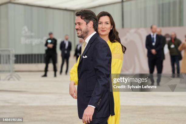 Princess Claire of Luxembourg, Prince Felix of Luxembourg attend the Civil Wedding Of Her Royal Highness Alexandra of Luxembourg & Nicolas Bagory At...