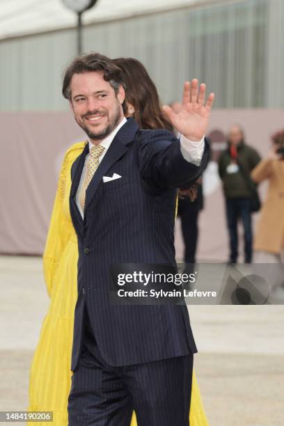 Princess Claire of Luxembourg, Prince Felix of Luxembourg attend the Civil Wedding Of Her Royal Highness Alexandra of Luxembourg & Nicolas Bagory At...