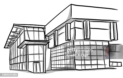 Library Sketsa Library Building Sketch High-Res Vector Graphic - Getty Images