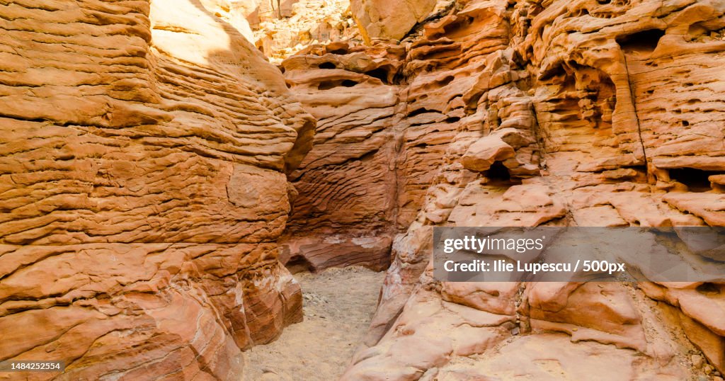 Colored canyon with in Egypt Dahab South Sinai