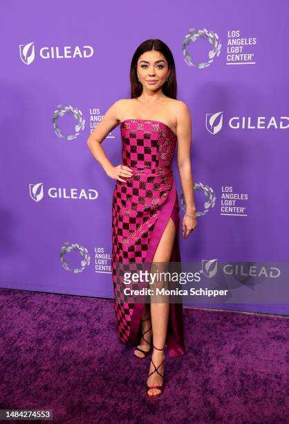 Sarah Hyland attends The Los Angeles LGBT Center Gala at Fairmont Century Plaza on April 22, 2023 in Los Angeles, California.