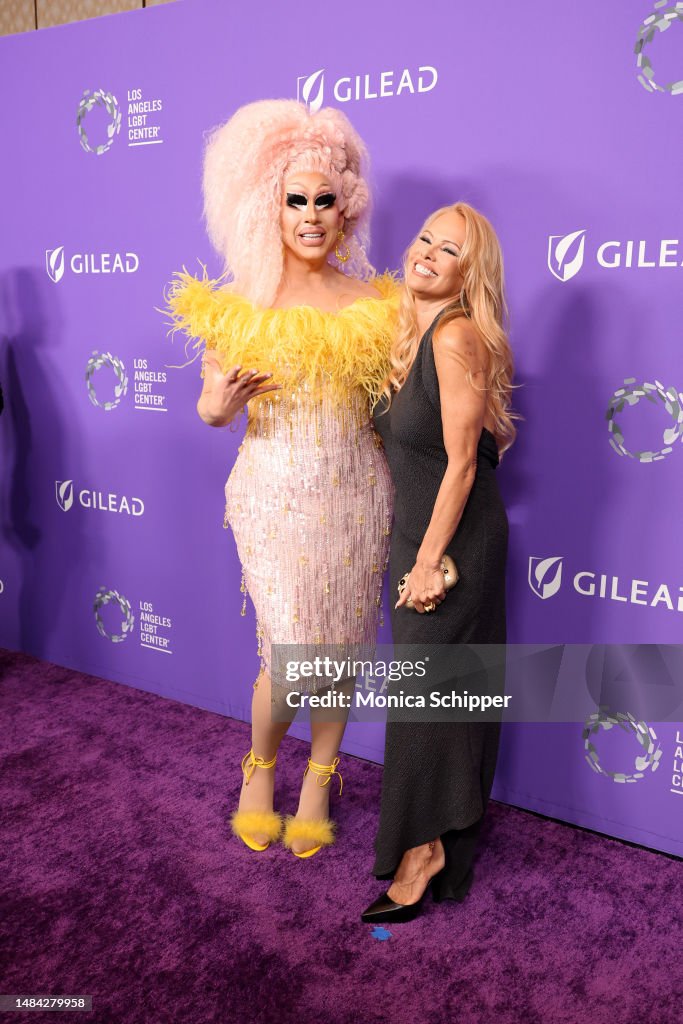 Trixie Mattel and Pamela Anderson attend The Los Angeles LGBT Center
