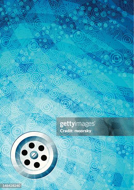 abstract blue background - sunken stock illustrations