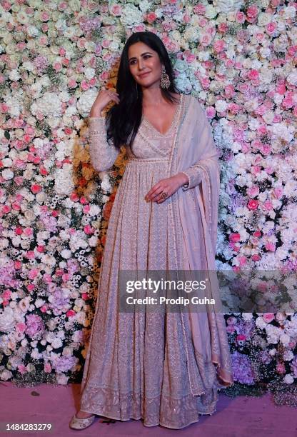 Katrina Kaif attends Arpita Khan and Aayush Sharma’s Eid bash on April 22, 2023 in Mumbai, India