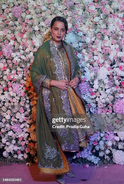 Kangana Ranaut attend Arpita Khan and Aayush Sharma’s Eid bash on April 22, 2023 in Mumbai, India