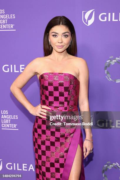 Sarah Hyland poses as the Los Angeles LGBT Center hosts The Center Gala at Fairmont Century Plaza on April 22, 2023 in Los Angeles, California.