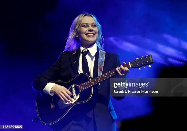 Phoebe Bridgers of Boygenius performs at the Outdoor Theatre during the 2023 Coachella Valley Music and Arts Festival on April 22, 2023 in Indio,...