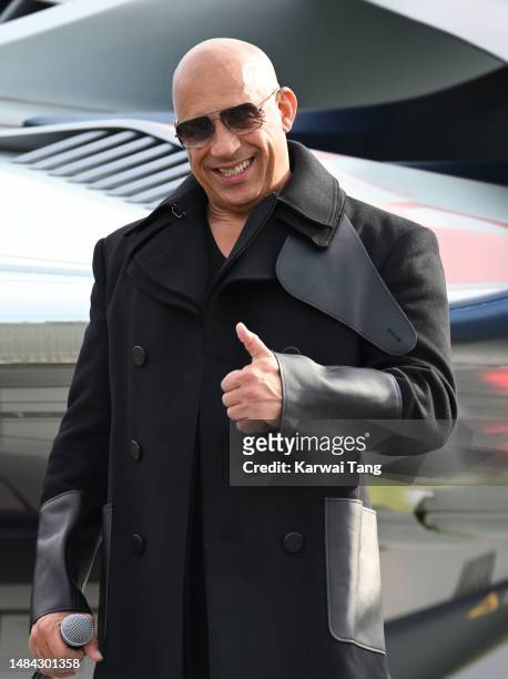 Vin Diesel attends the "Guardians Of The Galaxy Vol. 3" European Gala Event at the Avengers Campus at Disneyland Paris on April 22, 2023 in Paris,...