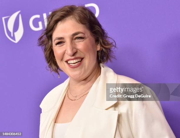 Mayim Bialik attends The Los Angeles LGBT Center Gala at Fairmont Century Plaza on April 22, 2023 in Los Angeles, California.