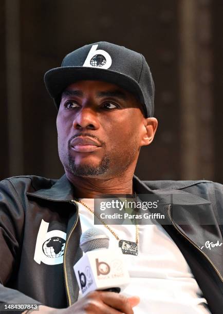 Charlamagne Tha God onstage during The 2023 Black Effect Podcast Festival at Pullman Yards on April 22, 2023 in Atlanta, Georgia.