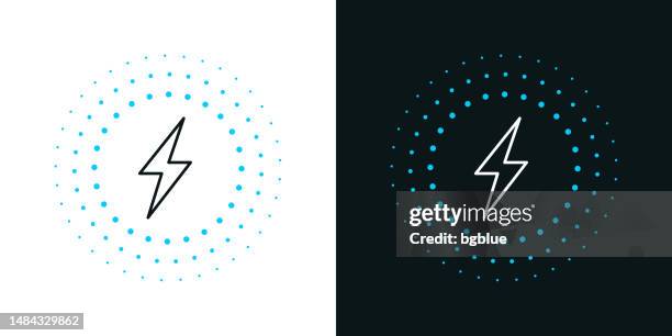 wireless charging. bicolor line icon on black or white background - editable stroke - wireless charging stock illustrations