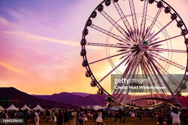 Ferris wheel is seen during the 2023 Coachella Valley Music and Arts Festival on April 22, 2023 in Indio, California.