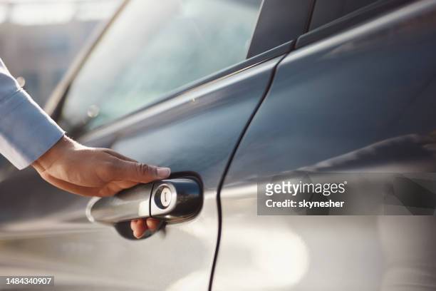 opening the car door! - car close up stock pictures, royalty-free photos & images