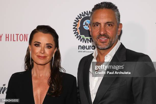 Reality TV Personality Kyle Richards and Mauricio Umansky attend the Homeless Not Toothless Hollywood Event at The Beverly Hilton on April 22, 2023...