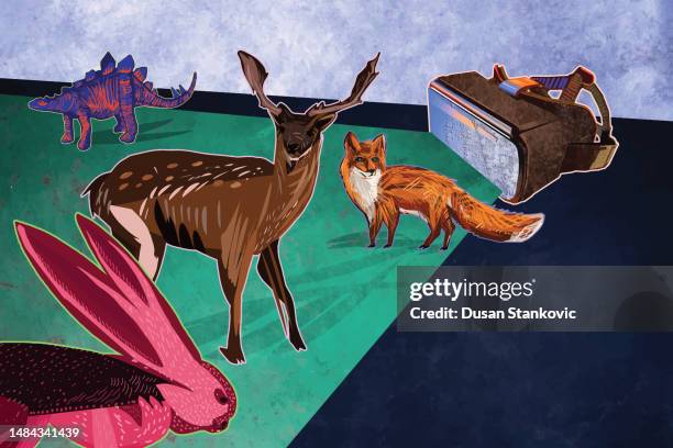 ilustrações, clipart, desenhos animados e ícones de projeção digital de animais - mamífero ungulado