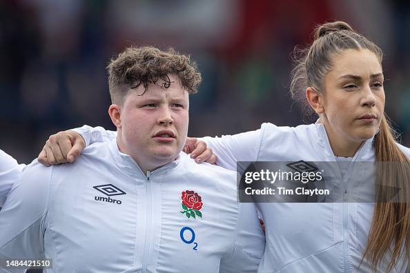Hannah Boterman Hannah Botterman of England and Holly Aitchison of England during ...