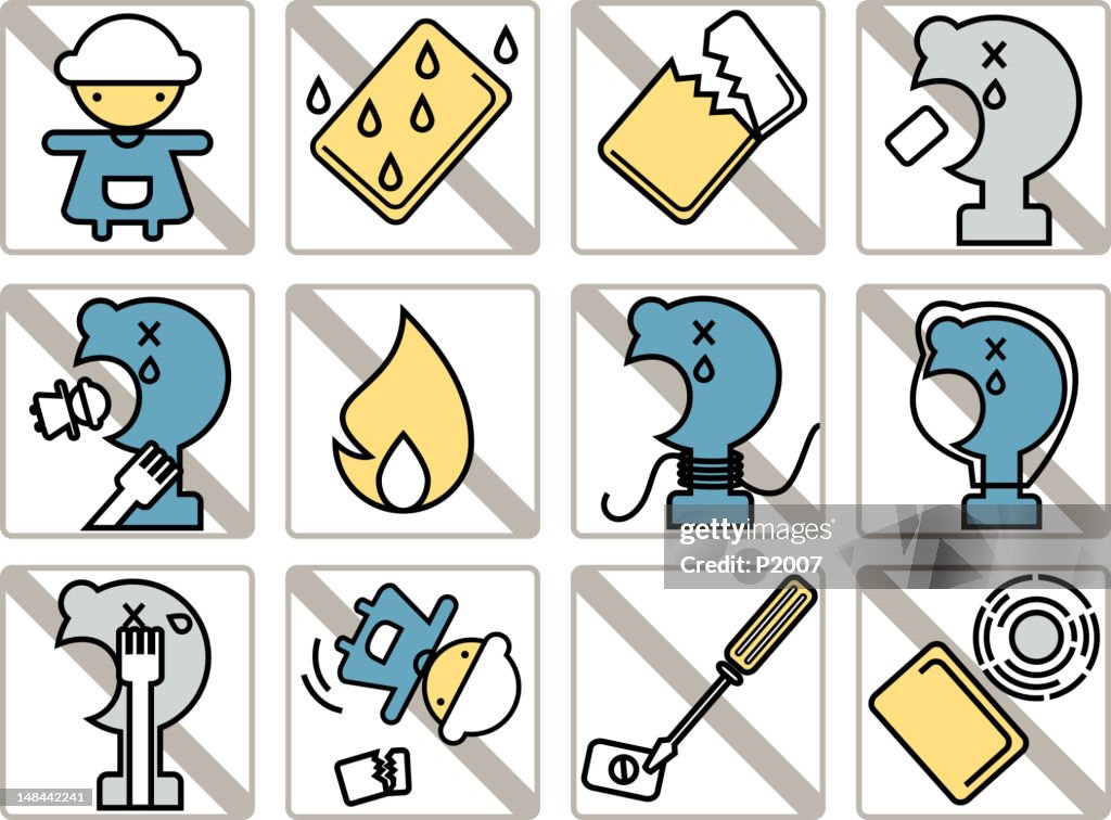 Product Warning Product Warning Signs High-Res Vector Graphic - Getty Images