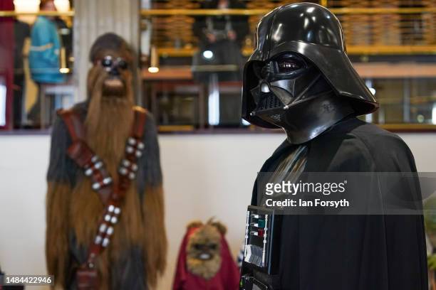 Star Wars character Darth Vader attends on the second day of the Scarborough Sci-Fi weekend on April 23, 2023 in Scarborough, England. The North...