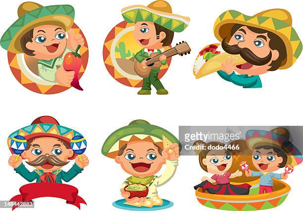 18 Mexican Girl Cartoon High Res Illustrations - Getty Images