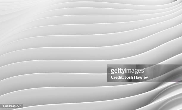 3d rendering  abstract architecture - wave stock illustrations photos et images de collection
