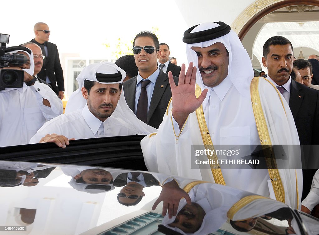 The Crown Prince of Qatar Sheikh Tamim b