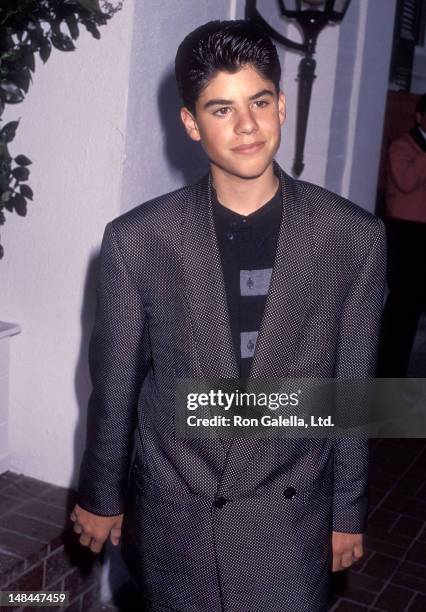 Sage Stallone attends Sylvester Stallone's 45th Birthday Party on July 8, 1991 at the Chasen's Restaurant in Beverly Hills, California.