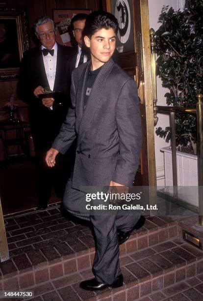 Sage Stallone attends Sylvester Stallone's 45th Birthday Party on July 8, 1991 at the Chasen's Restaurant in Beverly Hills, California.