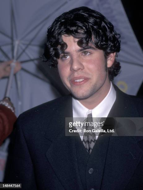 Actor Sage Stallone attends the "Daylight" Hollywood Premiere on December 5, 1996 at the Mann's Chinese Theatre in Hollywood, California.